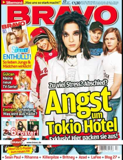 Bravo - 17/06, 19.04.2006 - Tokio Hotel - Gï¿½lcan Karahanci - Eminem