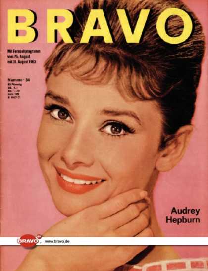 Bravo - 34/63, 20.08.1963 - Audrey Hepburn