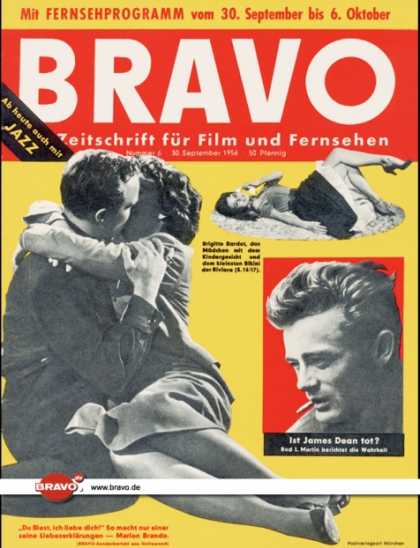 Bravo - 06/56, 30.09.1956 - James Dean - Brigitte Bardot - Marlon Brando