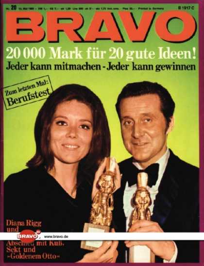 Bravo - 20/68, 13.05.1968 - Diana Rigg & Patrick MacNee (Mit Schirm, Charme und Melone,