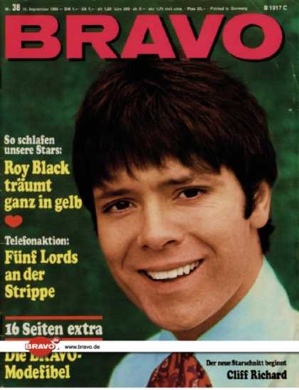 Bravo - 38/68, 16.09.1968 - Cliff Richard