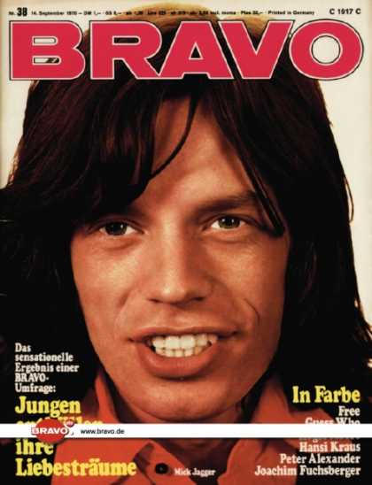 Bravo - 38/70, 14.09.1970 - Mick Jagger (Rolling Stones)