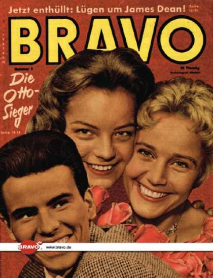 Bravo - 09/58, 25.02.1958 - OTTO-Sieger 1958 (Horst Buchholz, Romy Schneider, Maria Sch