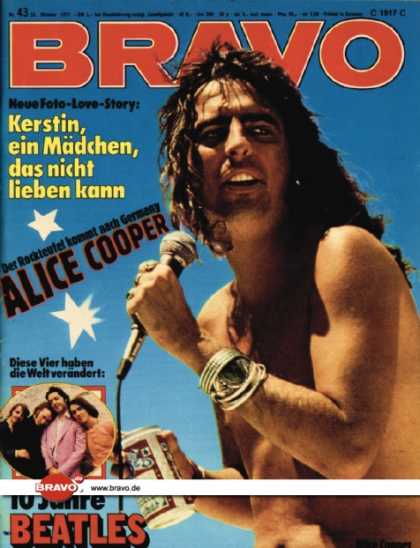 Bravo - 43/72, 18.10.1972 - Alice Cooper