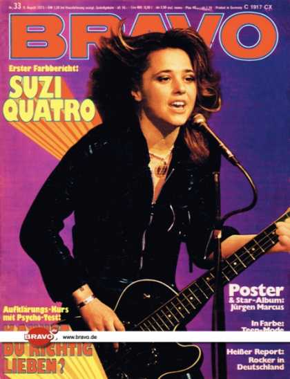 Bravo - 33/73, 09.08.1973 - Suzi Quatro