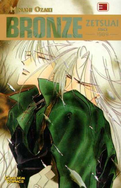 Bronze: Zetsuai Since 1989 3 - Minami Ozaki - Carlsen Comics - White Hair - Crucifix - Green Shirt