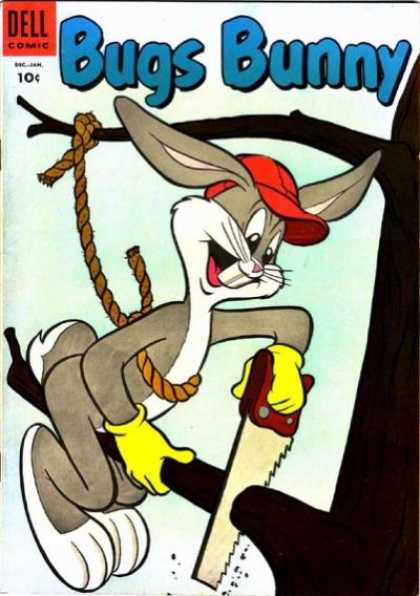 Bugs Bunny 40 - Saw - Tree - Rope - Branch - Hat