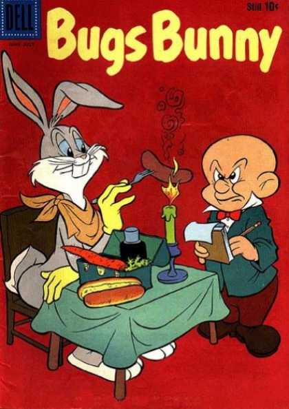 Bugs Bunny 67 - Candle - Table - Carrot - Waiter - Dell