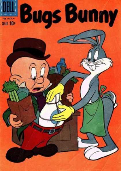 Bugs Bunny 71 - Elmer Fudd - Groceries - Apron - Grocery