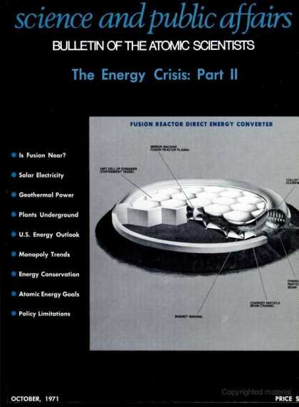 Bulletin of the Atomic Scientists - October 1971