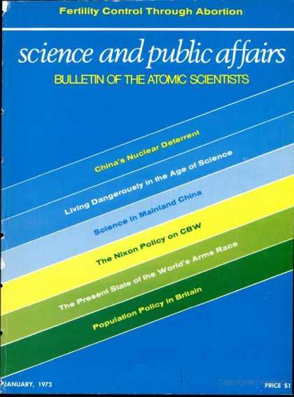 Bulletin of the Atomic Scientists - January 1972
