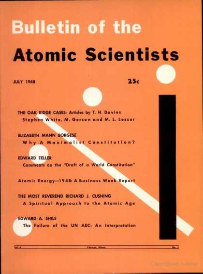 Bulletin of the Atomic Scientists - July 1948