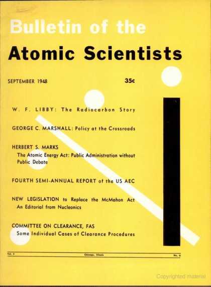 Bulletin of the Atomic Scientists - September 1948
