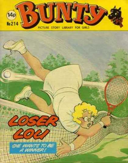 Bunty Picture Story Library 214 - Tennis - Falling - Loser Lou - Wants To Be A Winner - Trees