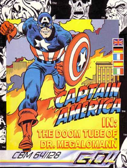 C64 Games - Captain America in: The Doom Tube of Dr. Megalomann