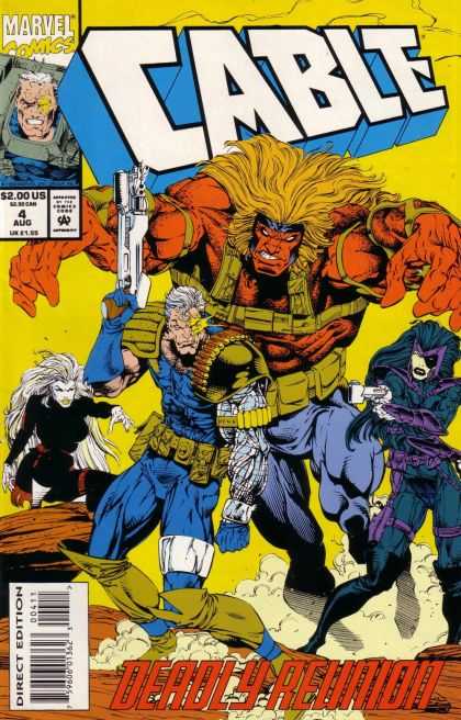 Cable 4 - Cable - Marvel - August - Deadly Reunion - Gun - Bart Sears