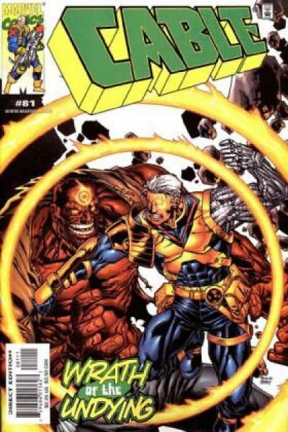 Cable 81 - Marvel Comics - Monster - Ring Of Fire - Wrath Of The Undying - Fight
