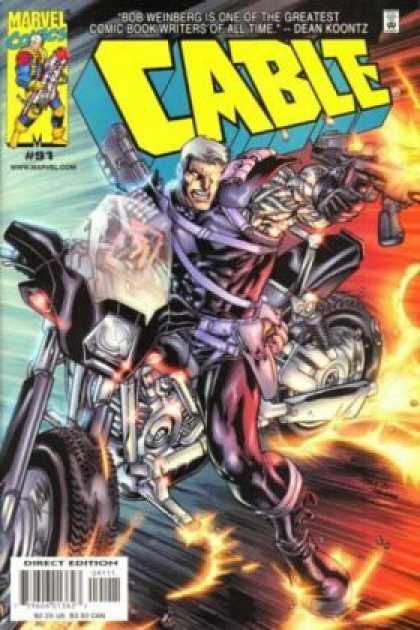 Cable 91 - Bob Weinberg - Dean Koontz - Marvel Comicvs - 91 - Direct Edition