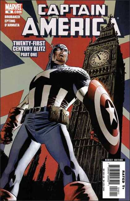 Captain America (2004) 18 - Captain America To The Rescue - Defender Of The Free World - Red White And Blue Reigns - Captain America Rocks - The Ultimate Superhero