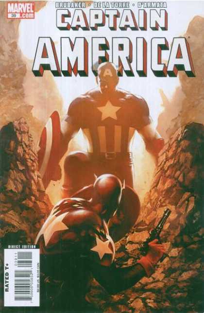 Captain America (2004) 39 - Jagged Peaks - Shield - Brubaker - Dela Torre - Darmata