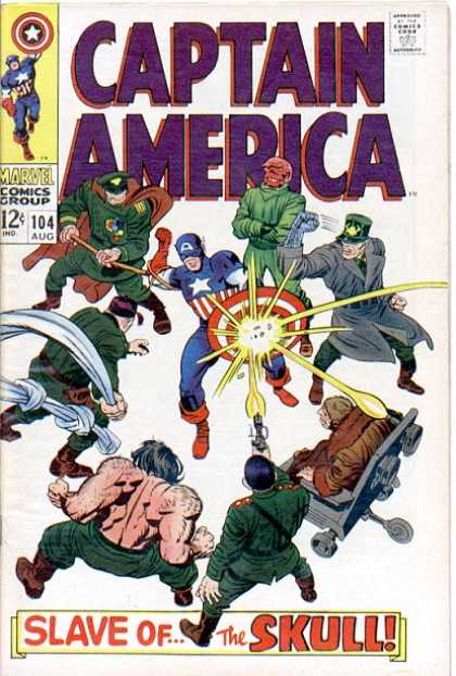 Captain America 104 - Slave Of - The Skull - Marvel - Comics - Group - Jack Kirby