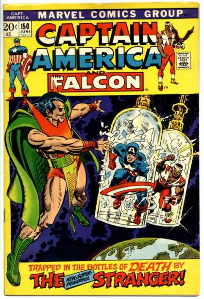 Captain America 150 - Marvel Comics Group - Captain Americe - Falcon - Strangers - The Stranger