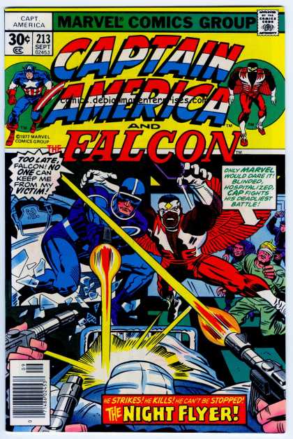 Captain America 213 - Comics Code - Marvel - Battle - Costumes - Superheroes - Jack Kirby