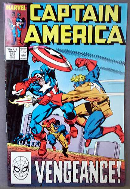Captain America 347 - Dagger - Shield - Vengence - Punch - Battle