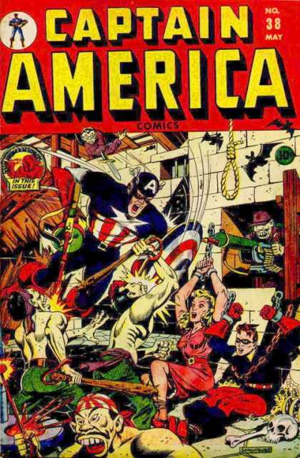 Captain America 38 - Prisoners - Bats - Noose - Skull - Throwin Knife - Steve Epting