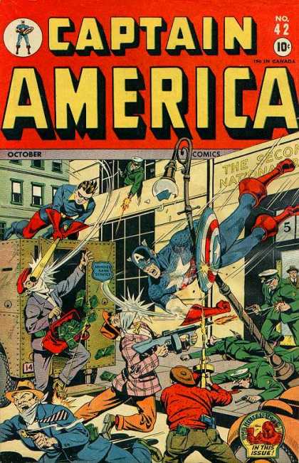 Captain America 42 - 10 Cents - October - Superhero - Eyepatch - Shield - Steve Epting