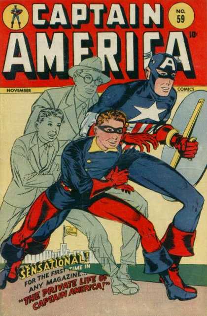 Captain America 59 - Steve Roger - Bucky Barnes - The Priavte Life Of Captain America - Stan Lee - Superheroes