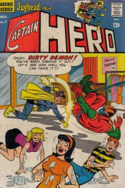 Captain Hero 7 - Jughead - Dirty Demon - Water - Clothing Rack - Pants Pressed