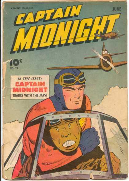 Captain Midnight 21 - Planes - Clouds - Pilots - Japanese - June