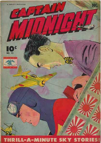 Captain Midnight 35 - Plane - Man - Pilot - Sky Stories - Trace
