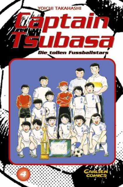 Captain Tsubasa 4 - Yoichi Takahashi - Die Tollen Fussballstars - Carlsen Comics - Ball - Cup