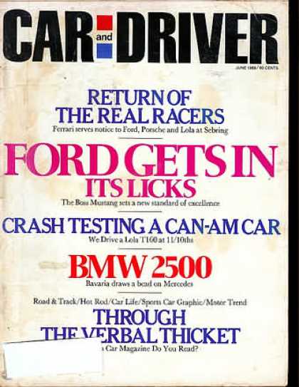 Car and Driver - June 1969
