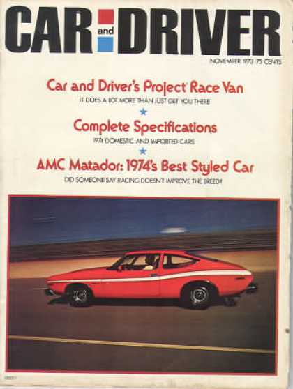 Car and Driver - November 1973