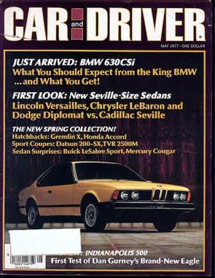 Car and Driver - May 1977