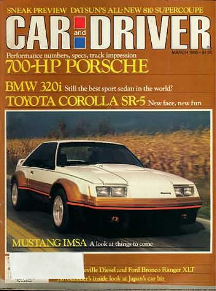Car and Driver - March 1980