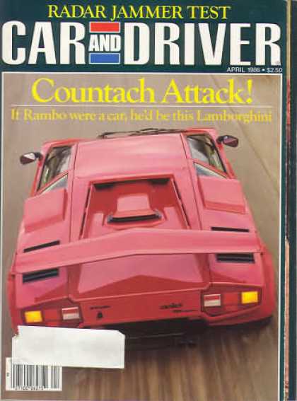 Car and Driver - April 1986