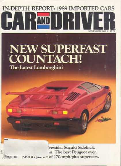 Car and Driver - November 1988