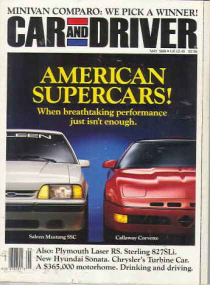 Car and Driver - May 1989