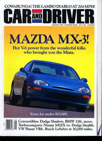 Car and Driver - August 1991