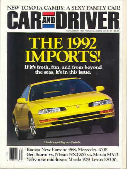 Car and Driver - November 1991