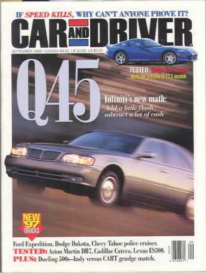 Car and Driver - September 1996