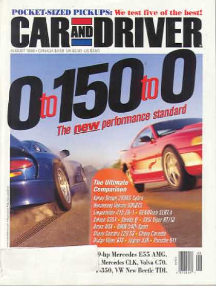 Car and Driver - August 1998