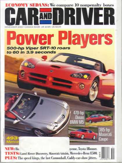 Car and Driver - November 2002