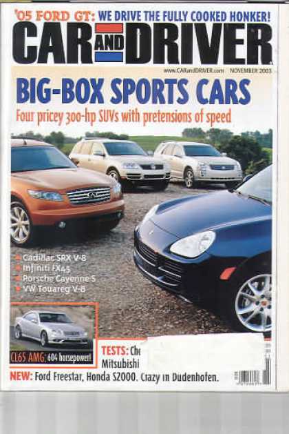 Car and Driver - November 2003