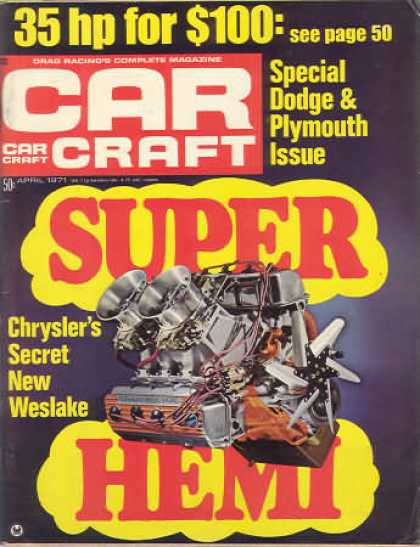 Car Craft - April 1971