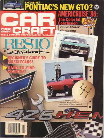 Car Craft - November 1986
